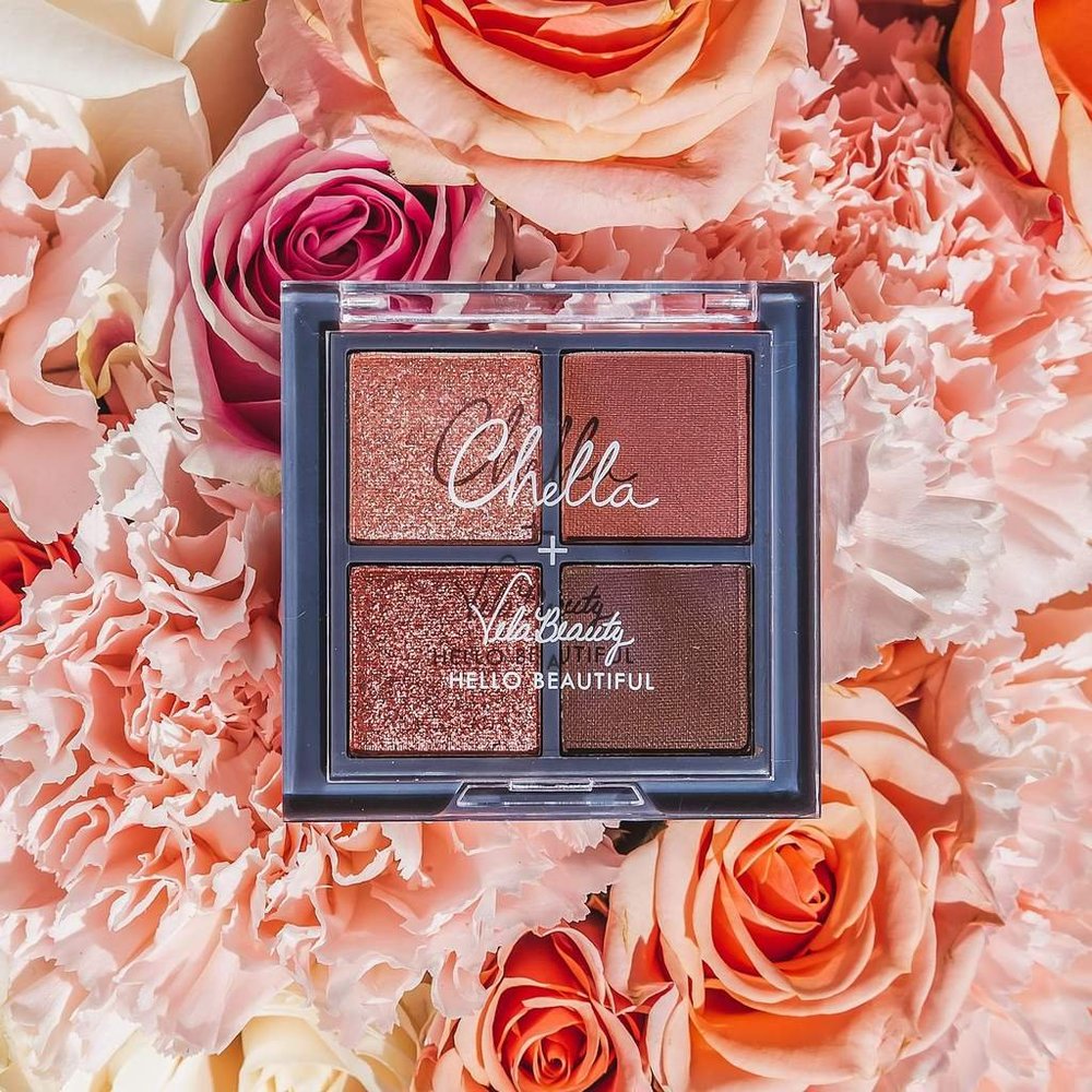 Chella + Velabeauty Blushing Rose Eyeshadow Palette